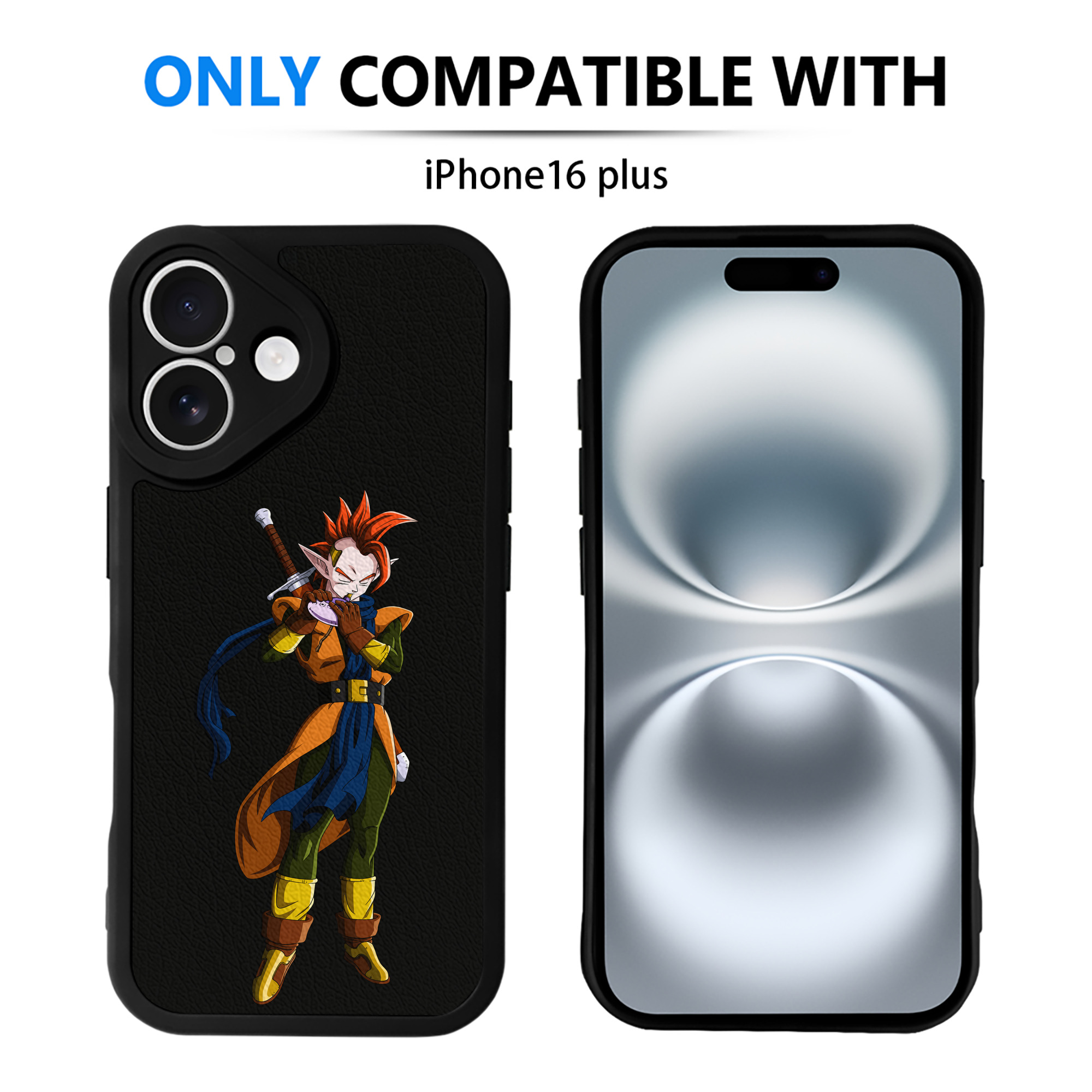 （画像用） ドラゴンボール DRAGON BALL 【iPhone 16シリーズ対応】シリコンスマホケース（レザー調） 材質：シリコン